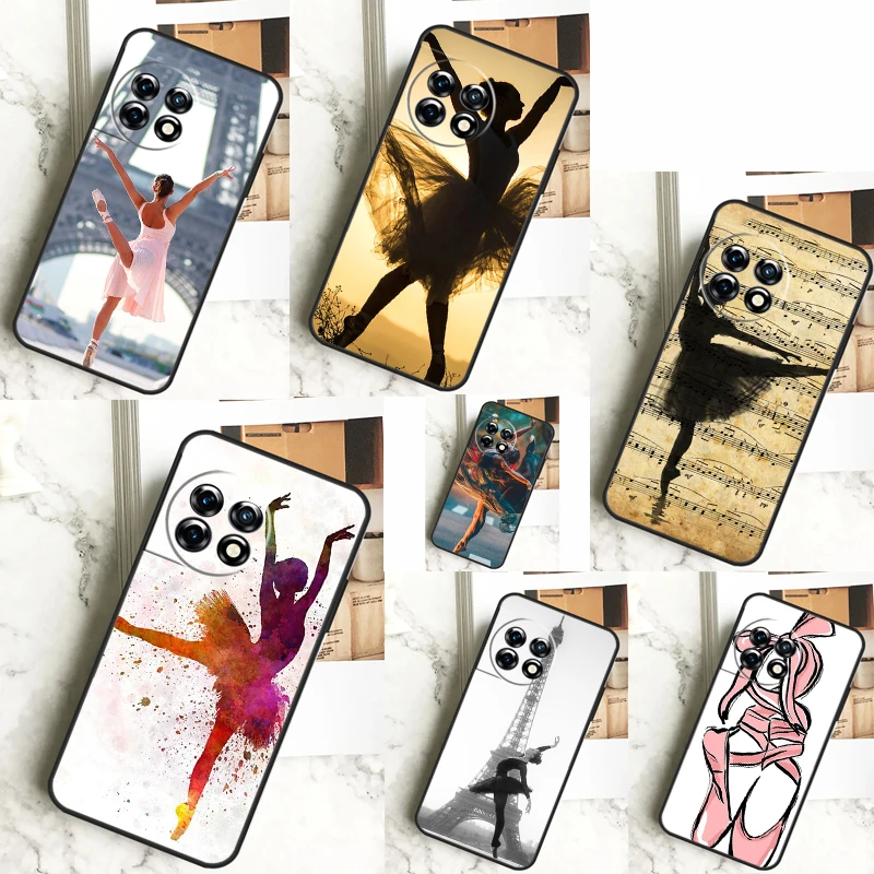 Ballerina Ballet Dance Girl Case For OnePlus 12 12R 11 9 10 Pro 10R 9R 8T 10T Nord 3 CE 2 Lite 2T N10 N20 N30 CE4 Cover