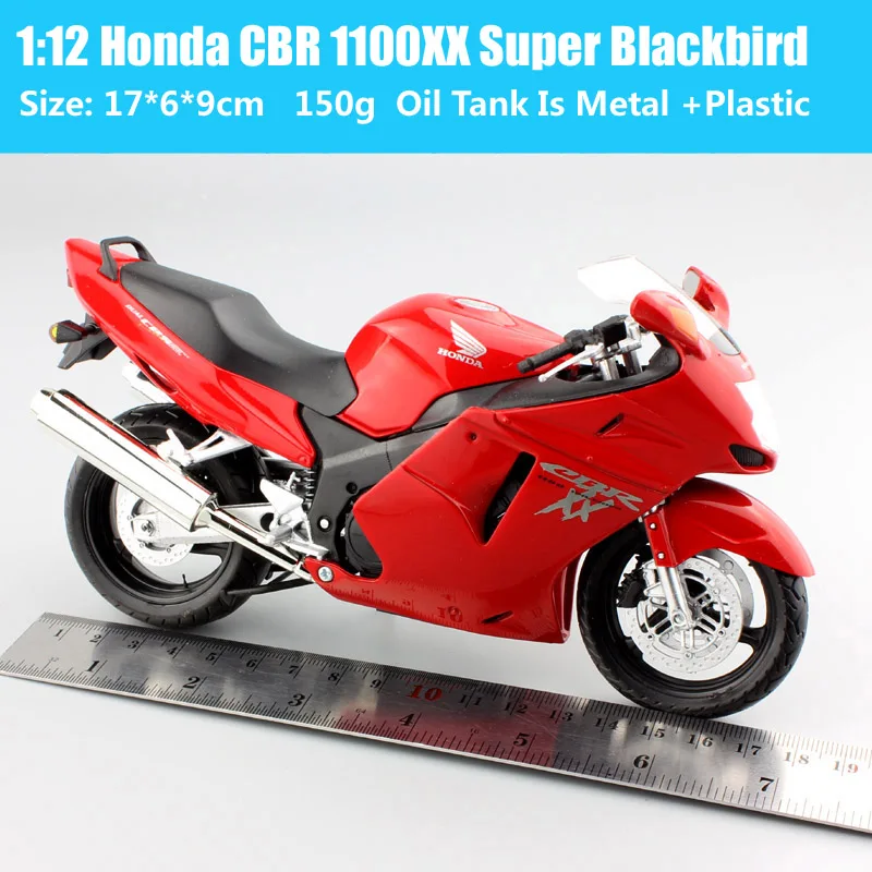 Bike Only 1/12 Scale Automaxx Honda CBR 1100XX Super Blackbird Motorcycle Diecasts & Toy Vehicles Model Joycity Red Miniatures