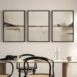 Abstract Minimalist Neutral Scandinavian Modern Nordic Poster Prints Canvas Painting Wall Art Picture for Living Room Home Decor