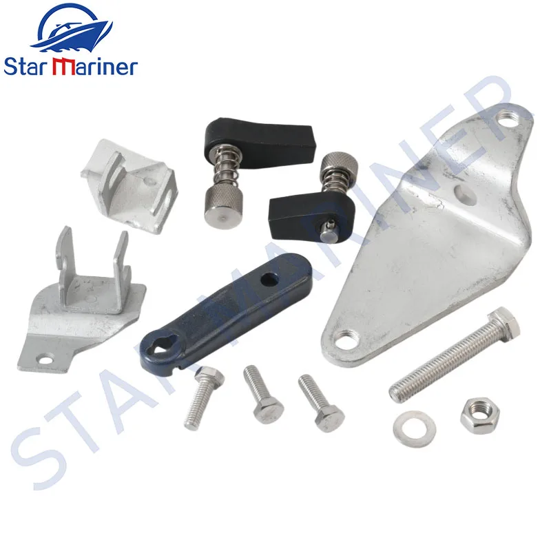 689-48501-21-4D 689-48501 Remote Control Attachment Kit for Yamaha Parsun Outboard Motor 25HP 30HP 2 Stroke