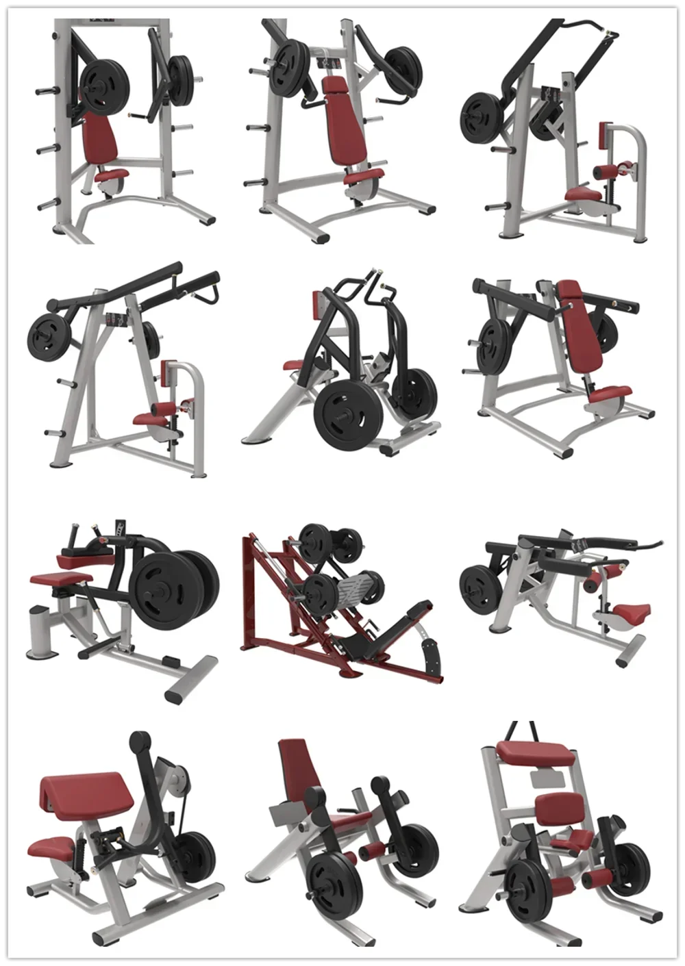 New Factory Commercial Workout Plate Loaded Hip Lift Trainer Fitness Gym Equipment Hip Glute Thrust Machine