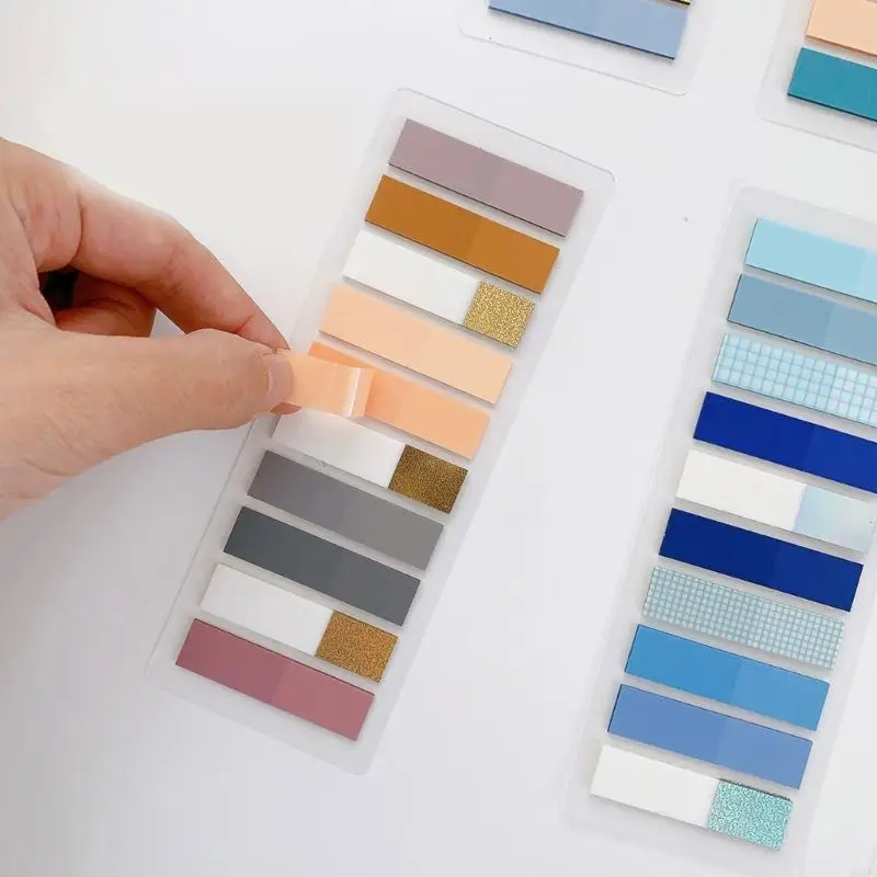 W89C 200PCS 10 색 인덱스 탭 스티커 레이블 방수 인덱스 레이블 스티커 북마크 읽기 레이블 쓰기 가능한 색인 스티커