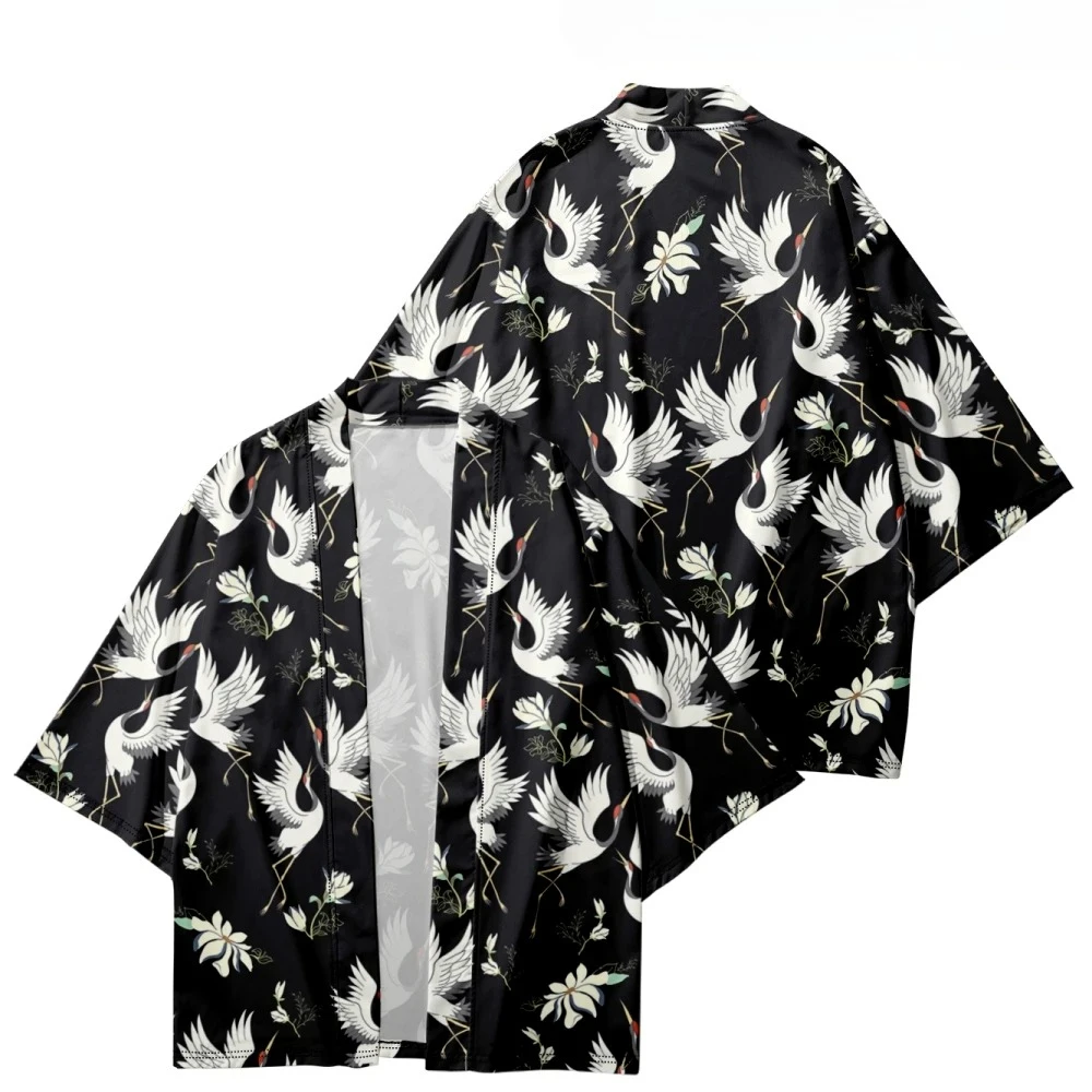 سترة كيمونو يابانية للرجال صيفية جديدة هاوري ساموراي كيمونوس كاراتيه ملابس الشارع قميص كيمونو ياباني رجالي هاوري يوكاتا #6