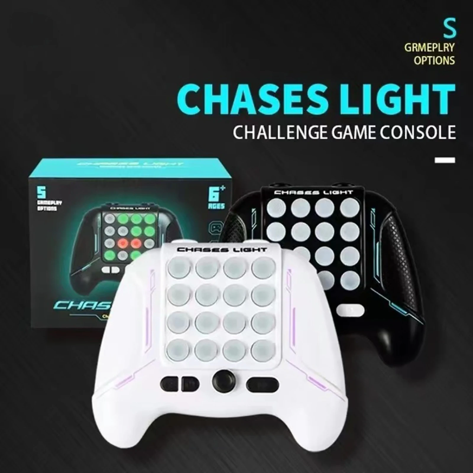 999 Level Electronic Pop Push Quick Push Game Console with RGB LED Lighting Suitable for Adult and Child Fidget Toys Christmas