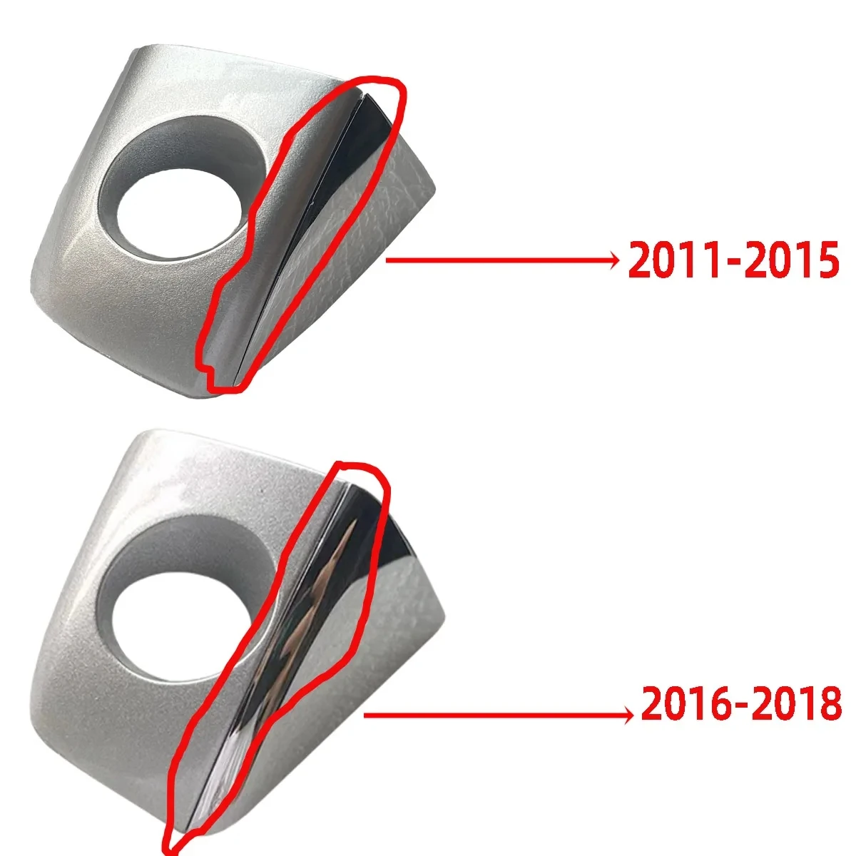 4H1837879 New Front Left Chrome Door Handle Lock Key Hole Cap For