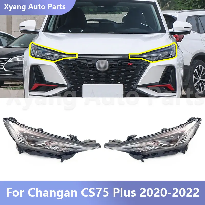 

LED Headlight Front Headlamp Front Light Assembly For Changan CS75 Plus 2020-2022 4121010-CD01 4121020-CD01