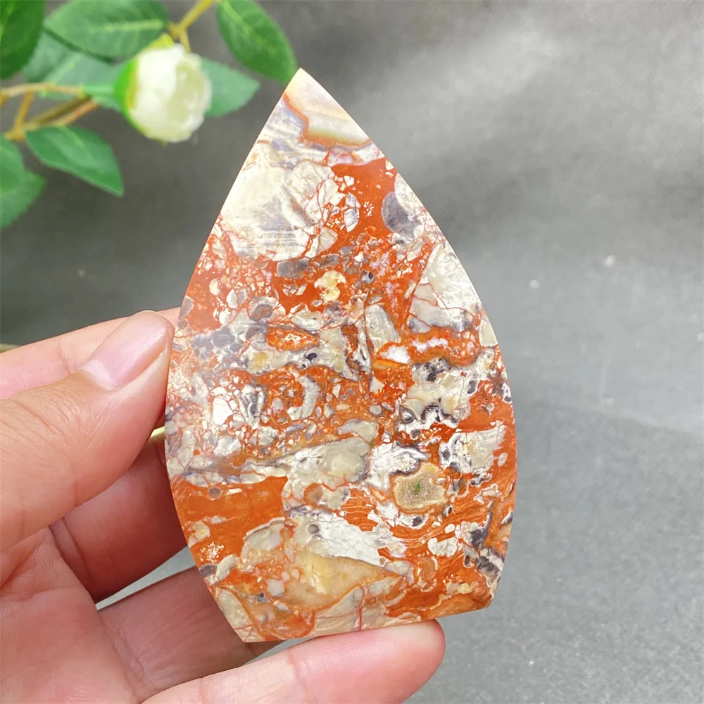 Natural Colorful Money Agate Crystal Jewelry Gift for Parents Holiday Party Decorations Home Garden Crystal Decorations