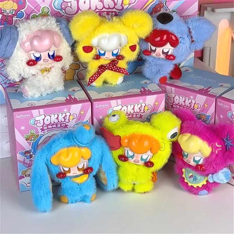 

Серия JOKKI Animal Party: Коллекционная фигурка-сюрприз в слепой коробке, милый аниме-персонаж, виниловая кукла-брелок, игрушка, подарок для девочки