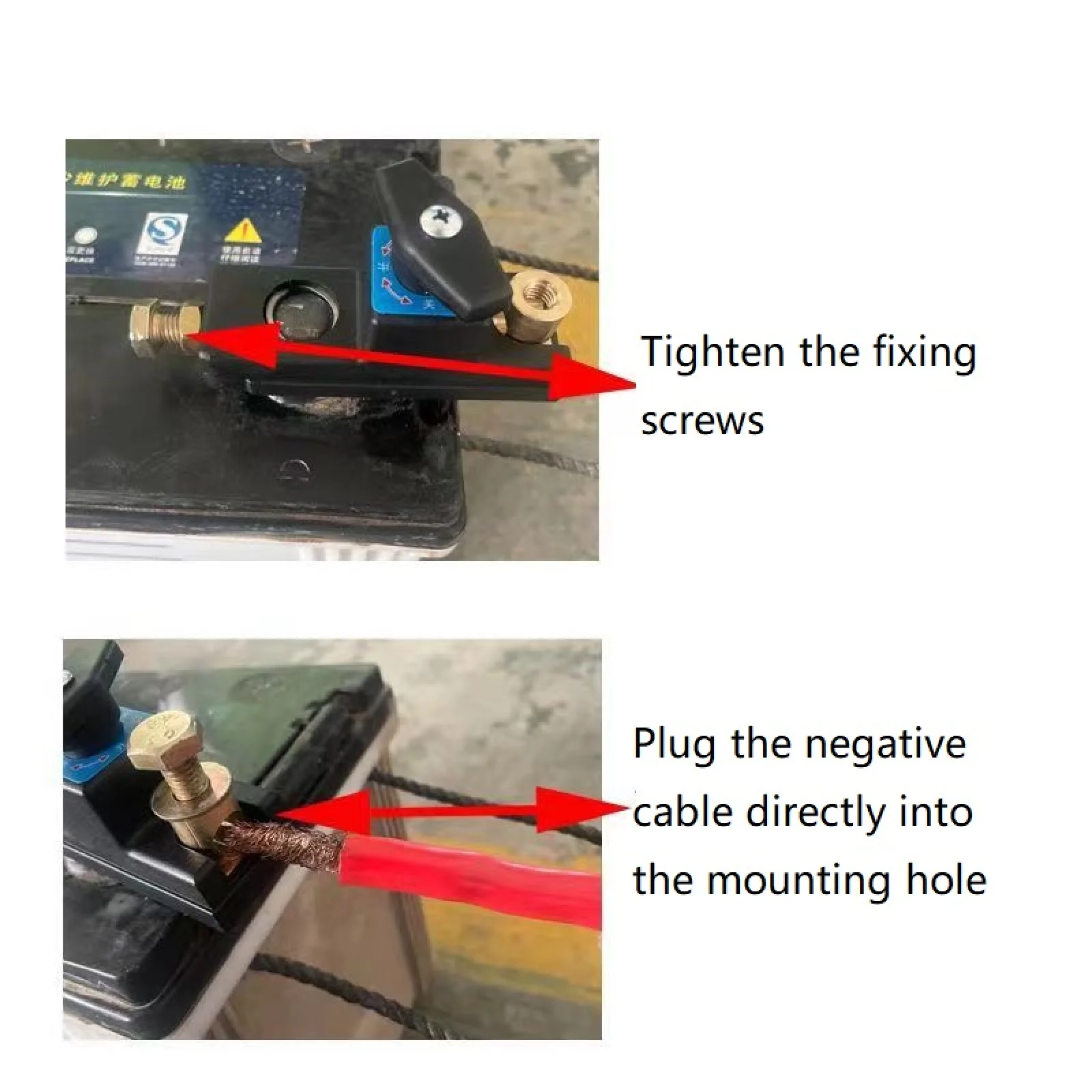 12V/24V Universal Car Battery Disconnect Switch Battery Terminal Anti-leakage Switch Battery Disconnect Isolator Cut Off Switch