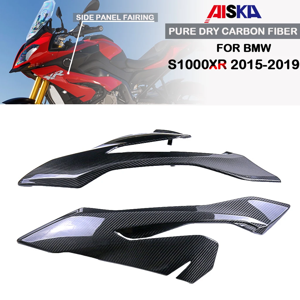

Motorcycle Accessories Side Panel Fairing Air Deflector Spoilers 3K Dry Carbon Fiber For BMW S1000XR 2015 2016 2017 2018 2019
