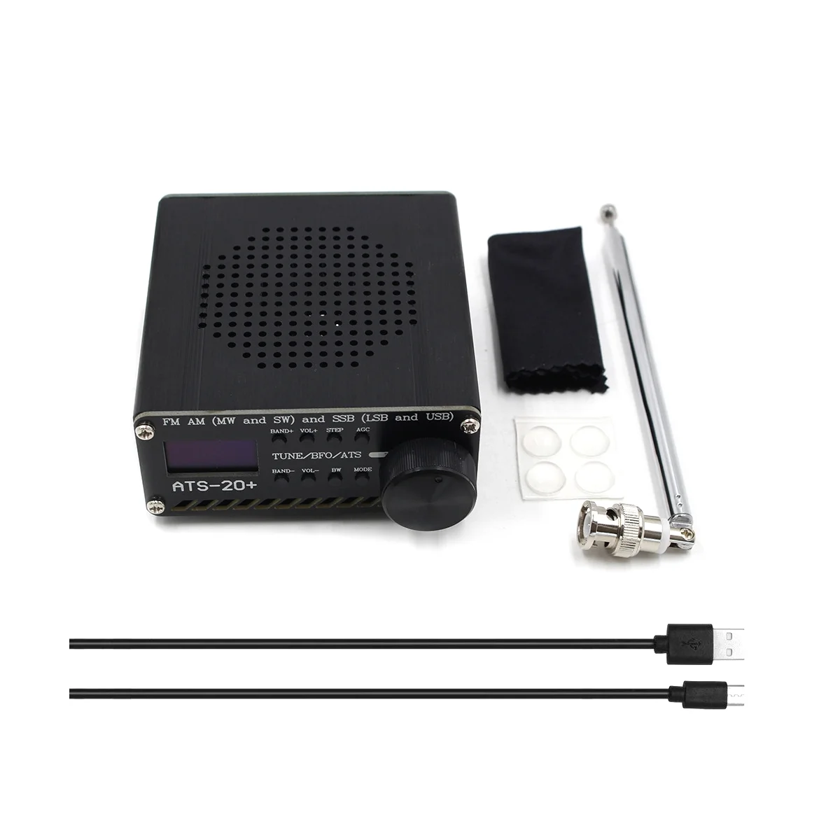 ATS-20+ Plus SI4732 All Band Radio Receiver DSP SDR Receiver FM AM(MW and SW)SSB (LSB and USB)