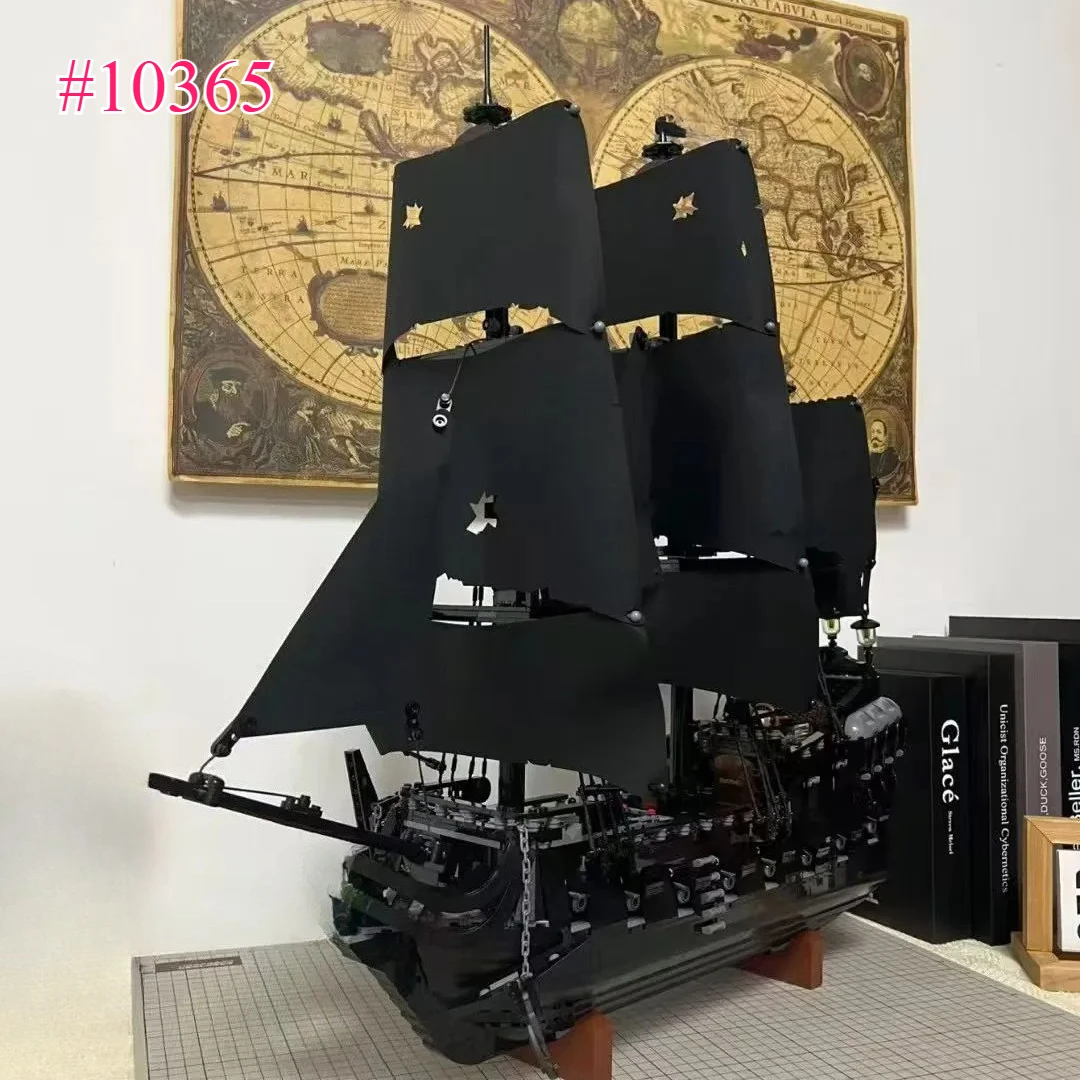 Black-Sail Piratenschiff 10365 Bausteine-Sets, kompatibel mit Legoed-Partikeln, geeignet für Weihnachtsgeschenke, 2862 Stück