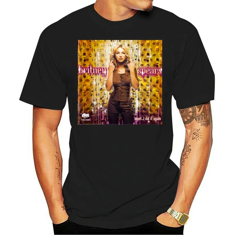 2020 Britney Spears Piece Of Me Tour Logo Black Man ice boyfriend style Thin section