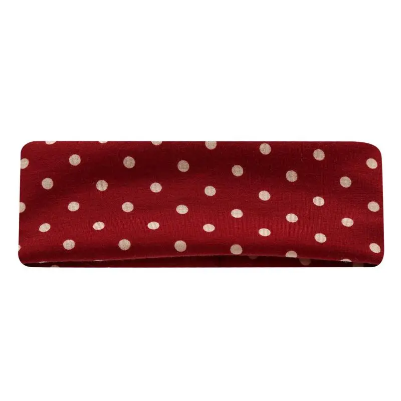 2/6 Stück Retro Polka Dot Stoff Breites Haarband für Frauen Elegantes Outdoor-Accessoire Mädchen Sportliches Yoga-Stirnband – Detail 10