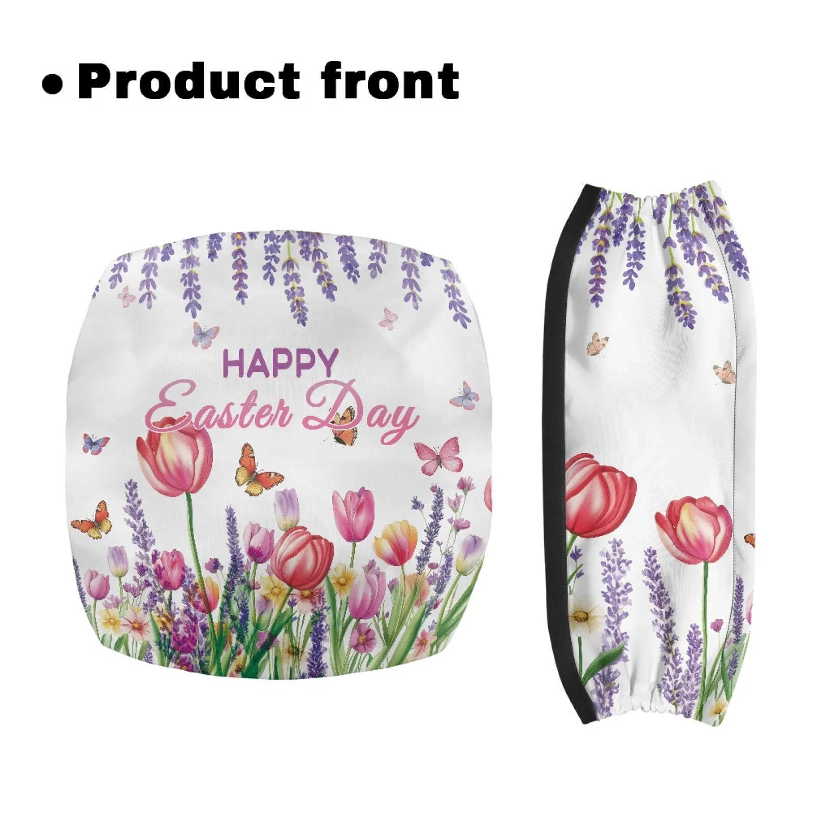 Coloranimal Lavender Floral Print 2 Pcs Rollator Seat Cover for Men Rollator Seat Back Covers New Arrival