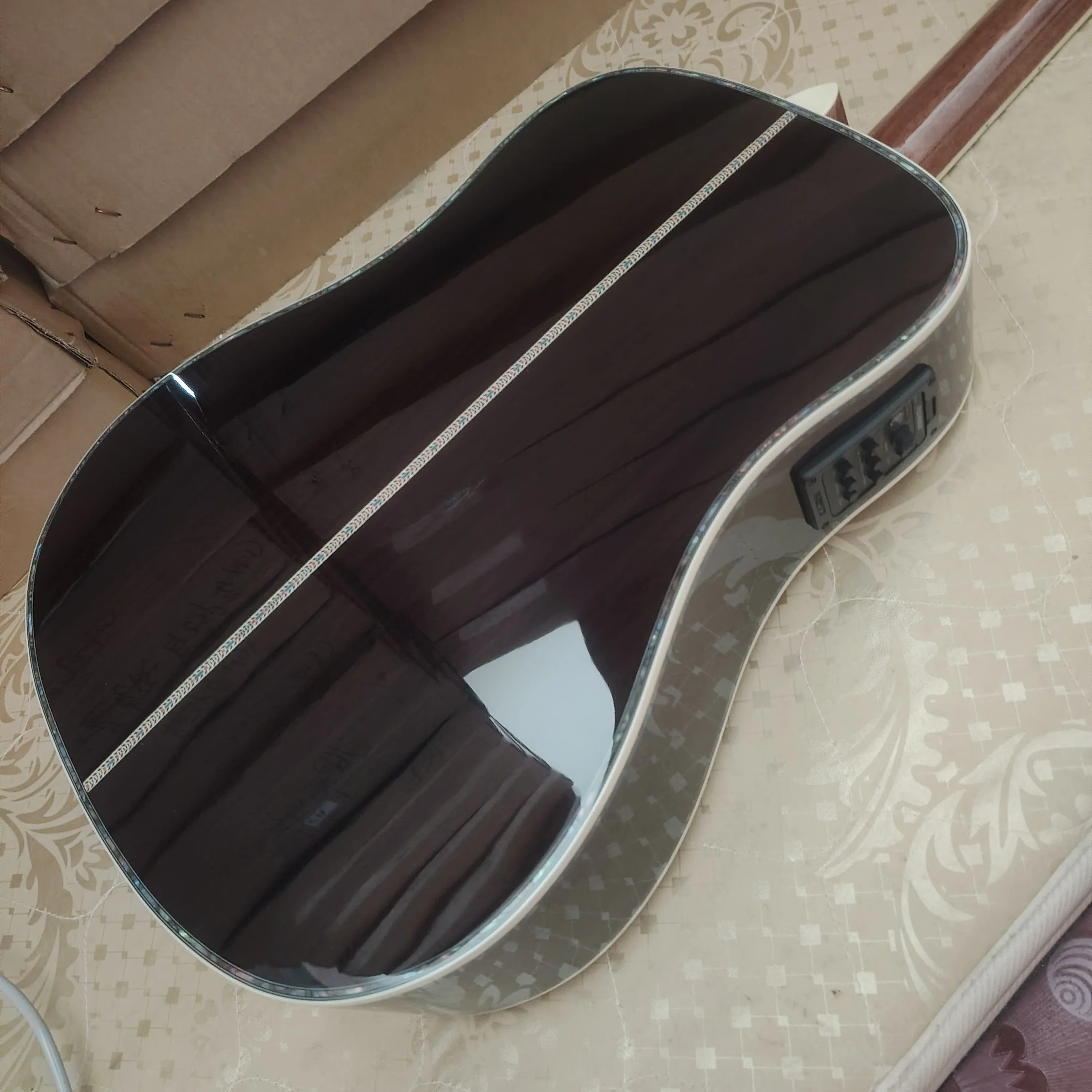 الغيتار الصوتي الشعبي! حار! 41 بوصة 12 سلسلة MDD45/EQ/جيتار شعبي/قمة من خشب التنوب الصلب