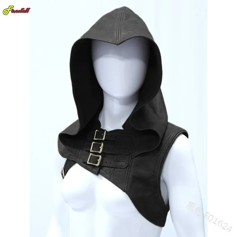 

Halloween Medieval Warrior Aristocrat Halloween Costumes Accessories Knight Shawl Cape Adults Renaissance Cosplay Hooded Armor