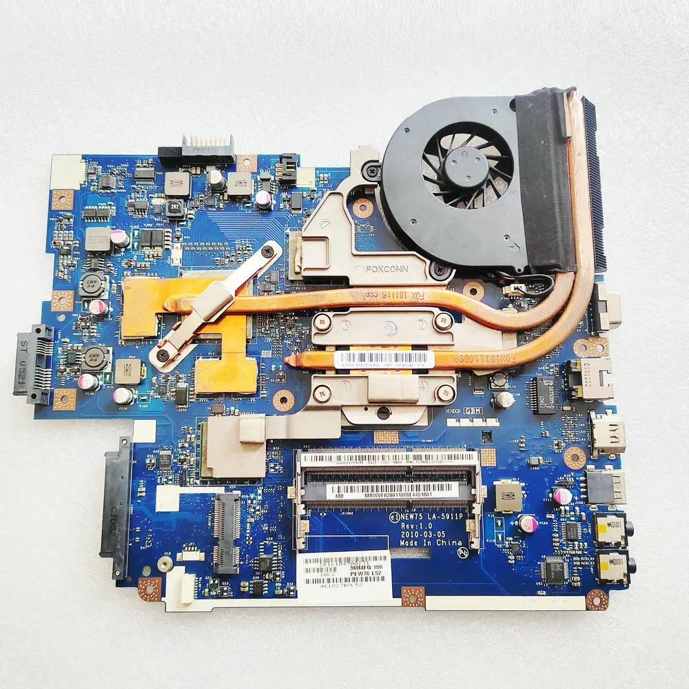 NEW75 LA-5911P For Acer Aspire 5551G 5552G Laptop Motherboard MBPUU02001 Mainboard  MB.WVE02.001 LA-5911P 100% OK