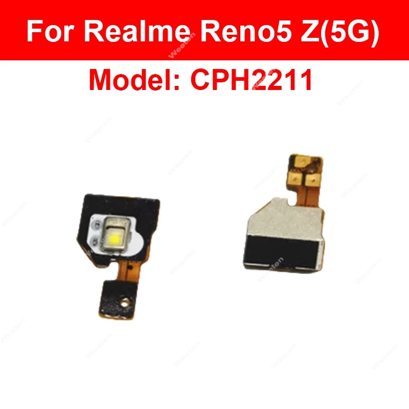 Flashlight Flex Cable For OPPO Reno 6 6Z 7 5Z 4G 5G Reno7 Flashlight Flex Cable Rear Back Camera Flash Light Flex Ribbon Repair