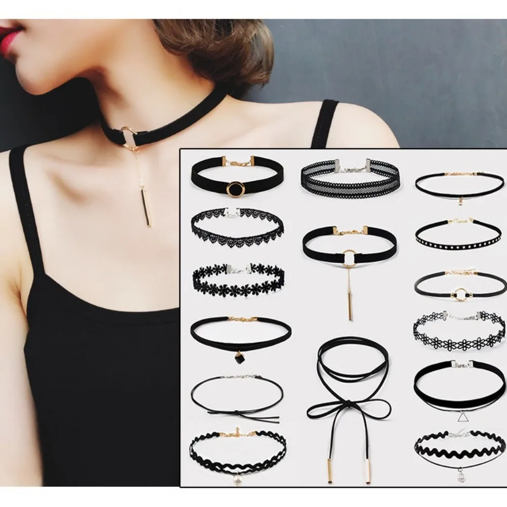 

Sexy Choker Hot Sale Punk Style Personalized Lace Clavicular Chain Attractive Elegant Jewelry Accessories Women