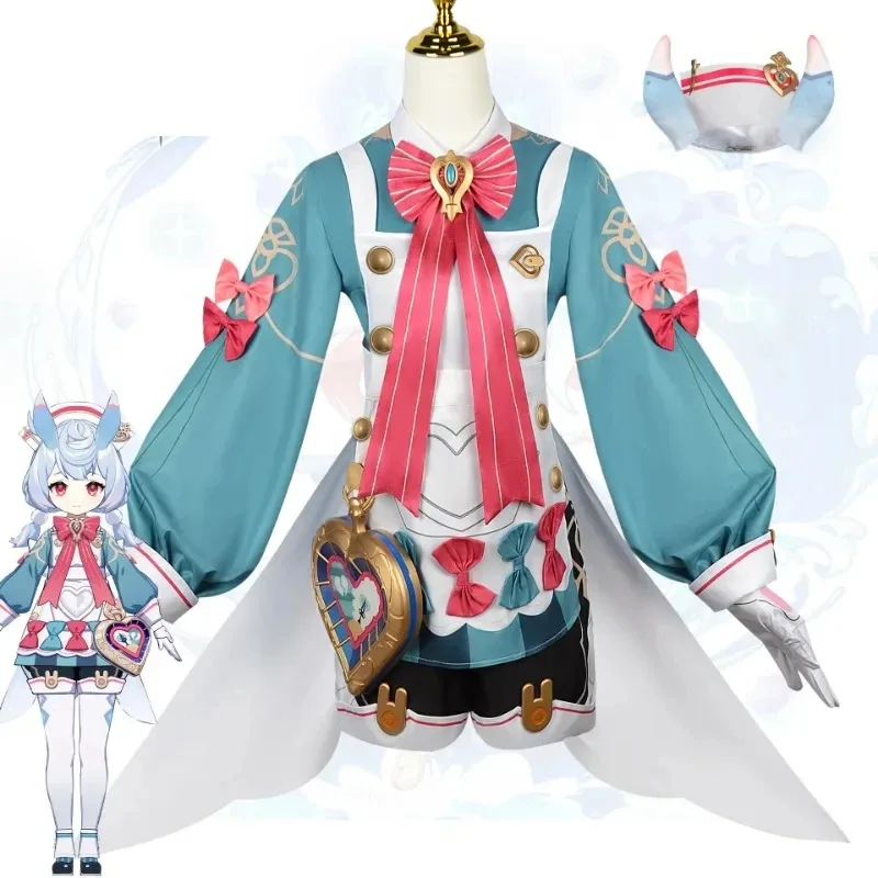 2025 New Sigewinne Cosplay Genshin Impact Costume Fontaine Melusine Fortress of Meropide Head Nurse Wig Tail Ear Uniform Hallowe
