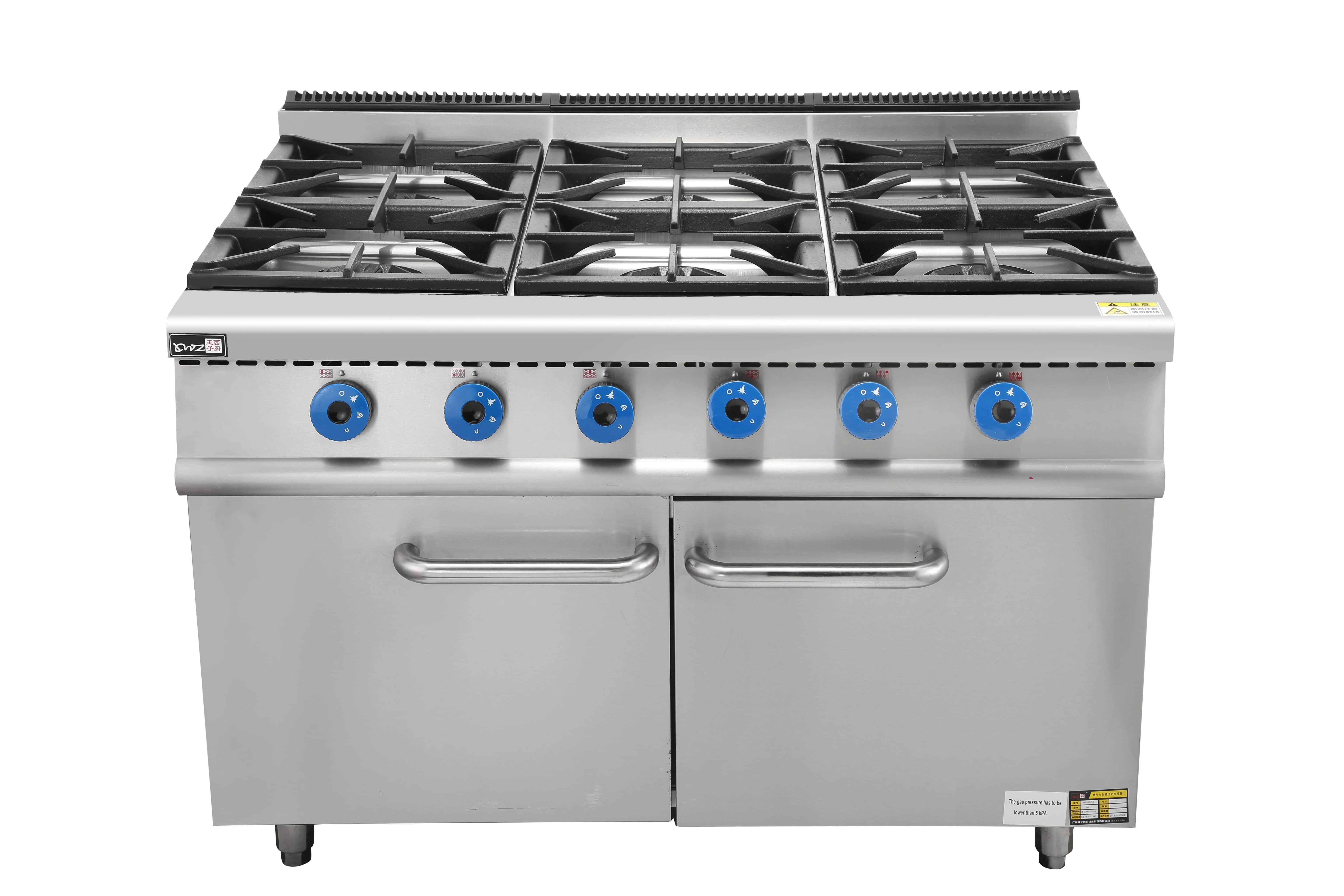 Electric Oven 6 Burner Gas Range Stoves With Griddle Six Burner Stove With Cabinet