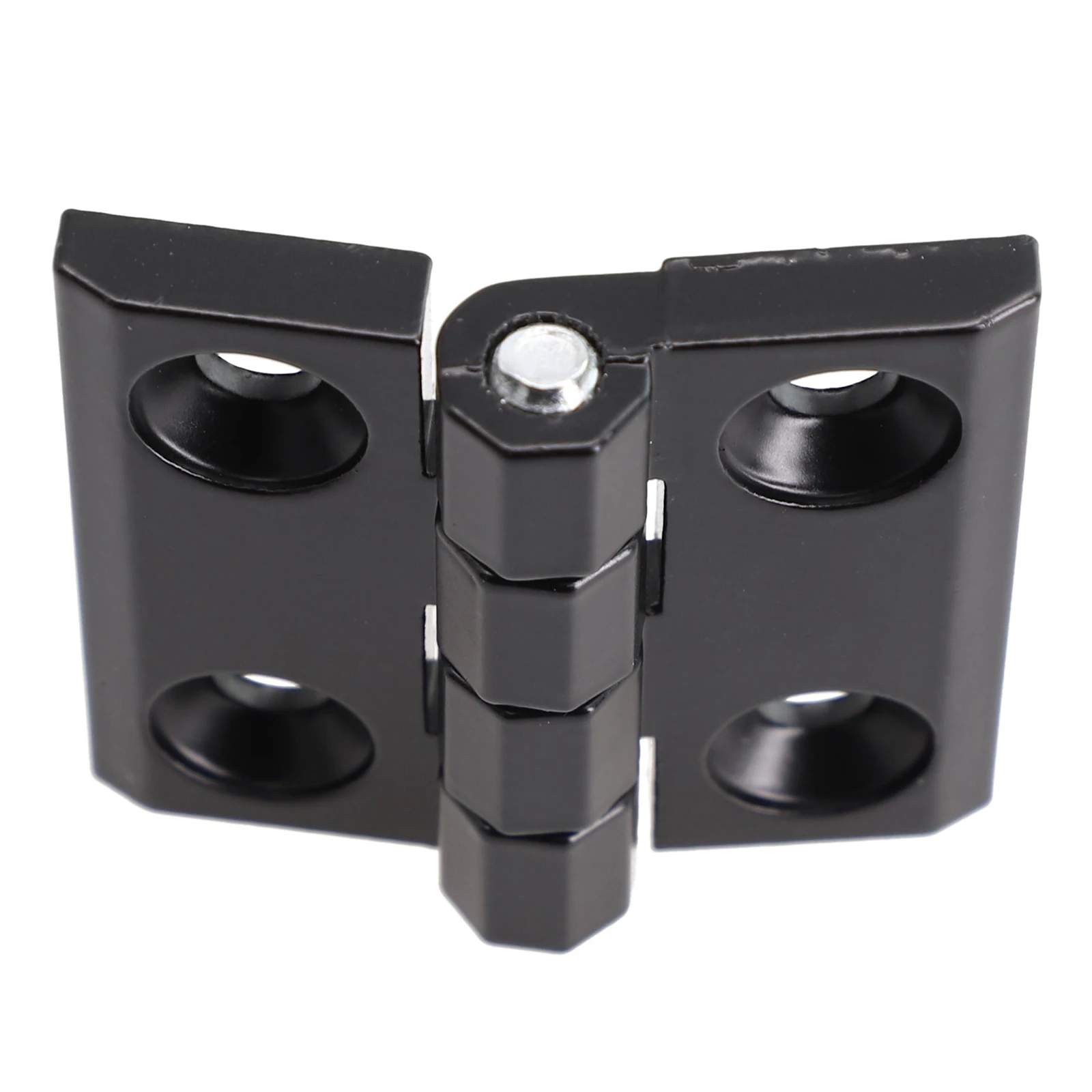 1 pz nero Butt cerniere cerniere per porte in metallo armadio scatola di alluminio Backflap capannone porta Hardware 40mm 50mm 60mm