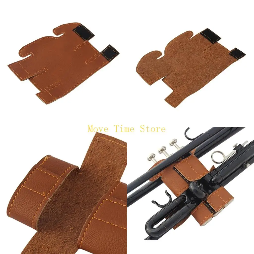 

92ME Trumpet Leather-Valve Guard Trumpet Protective Cover Case Trumpet Part Accessory