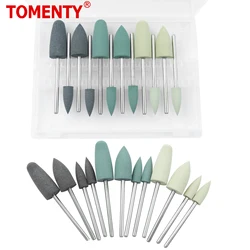 12PCS/Set Tomenty Dental Diamond Burs HP0412 Denture Polishing Kits for Low-Speed Handpiece Teeth Whitening Dentist Tools