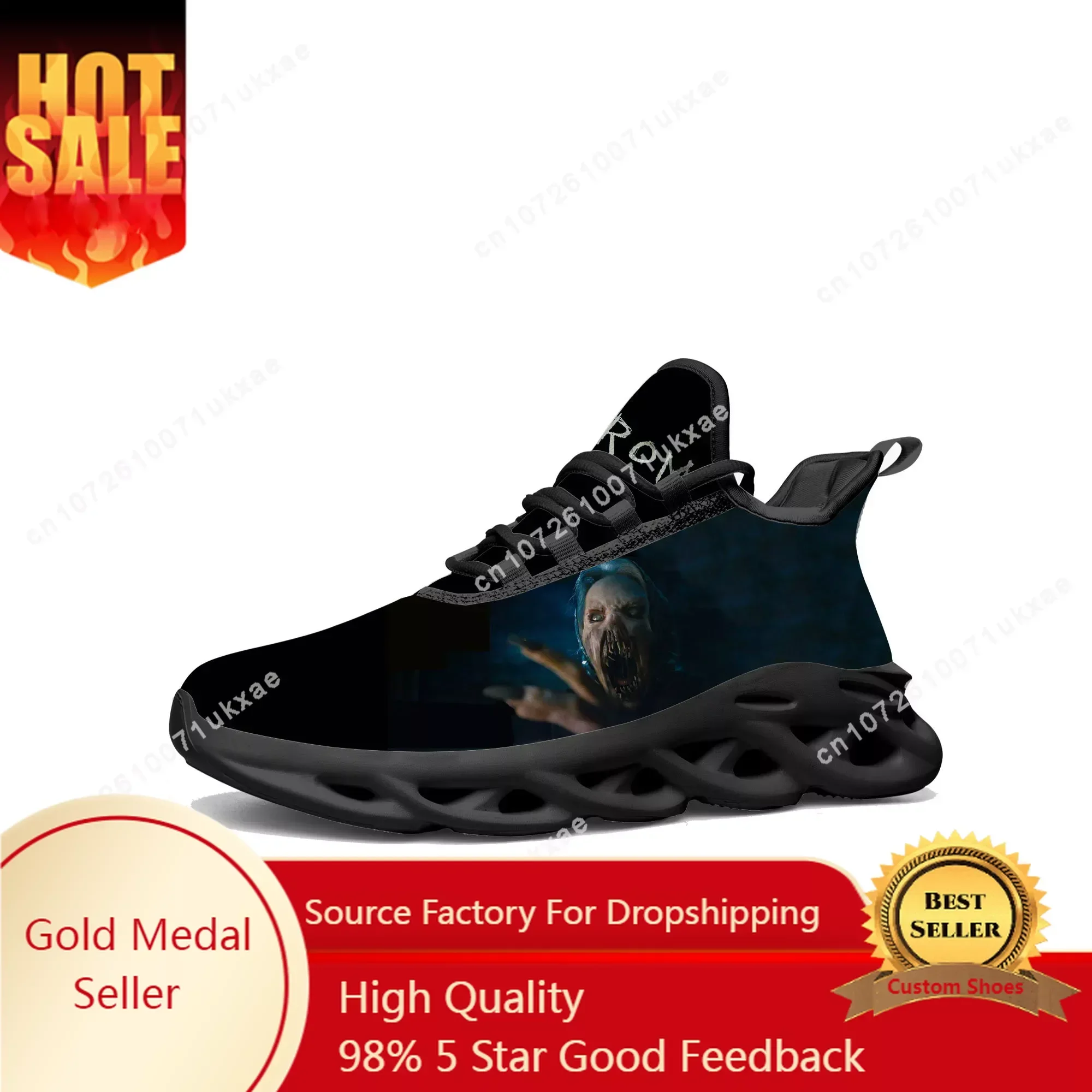 

FROM TV series horror Flats Sneakers Mens Womens Sports Shoes High Quality Sneaker Lace Up Mesh Footwear custom made Shoe