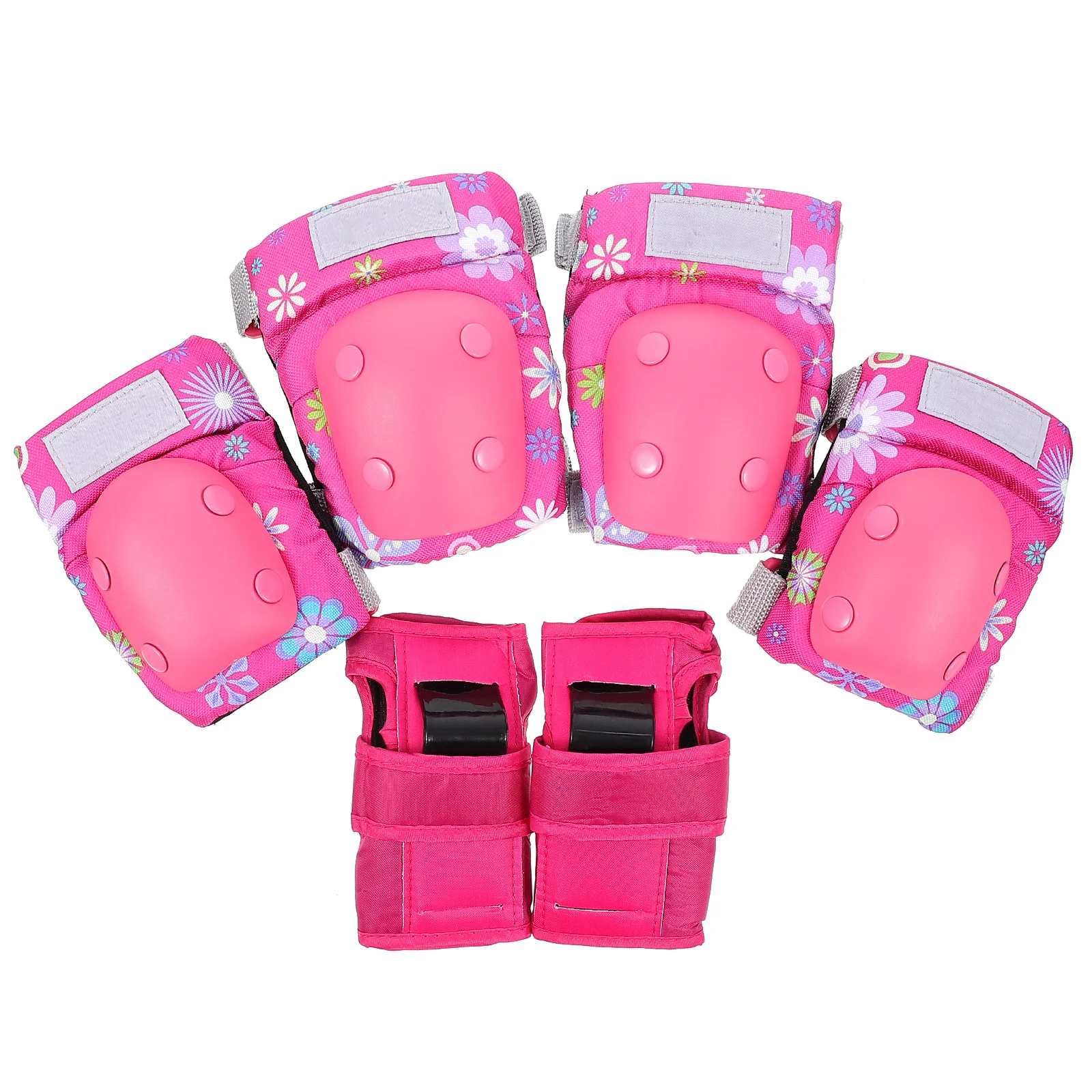 

6Pcs Knee Elbow Palm Guards for Kids Ergonomic Lightweight Protective Gear Comfortable Breathable Child Safety Set for Skating
