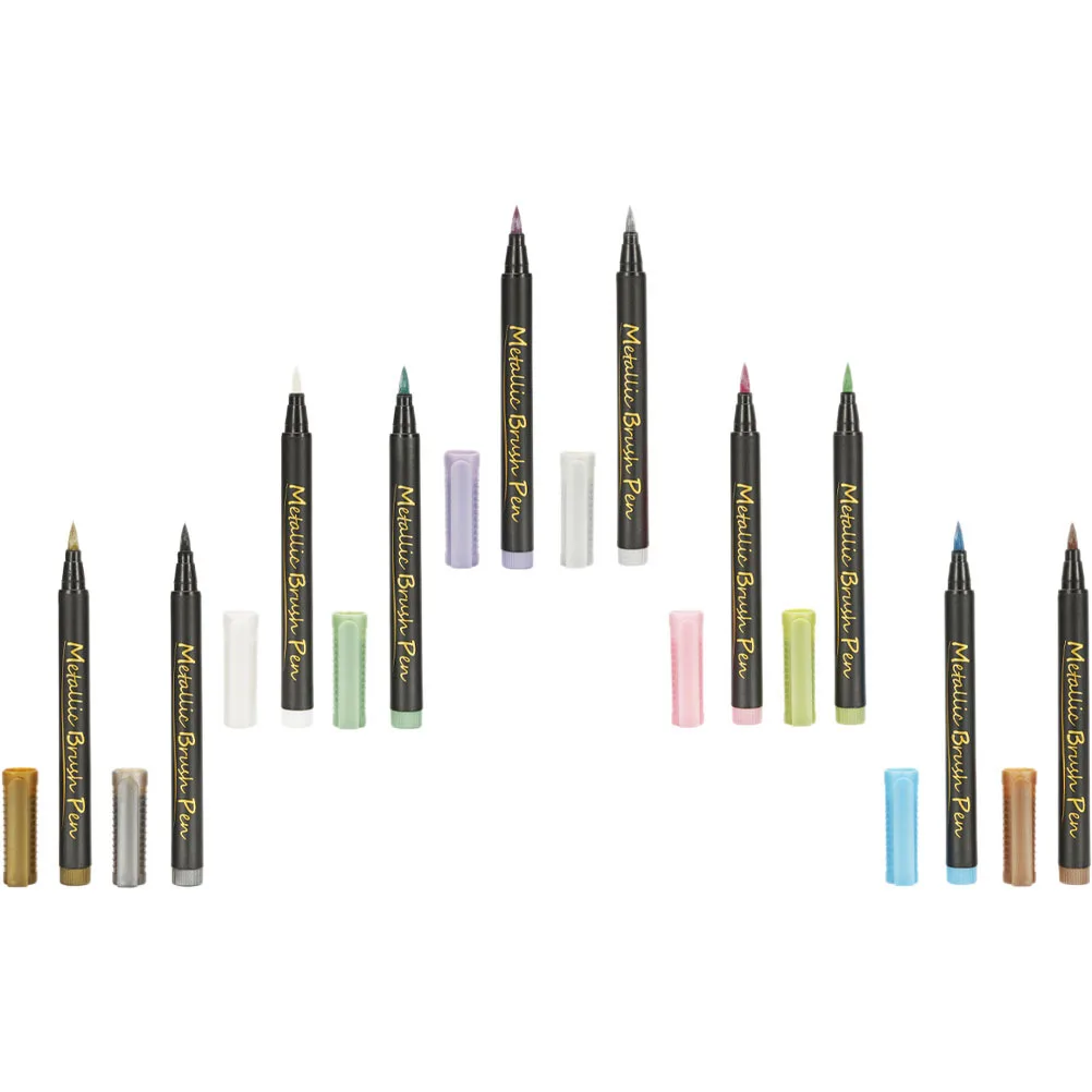 

10 шт. красочные маркеры портативные металлические многофункциональные профессиональные маркировочные ручки для рисования металлические маркеры аксессуар для краски