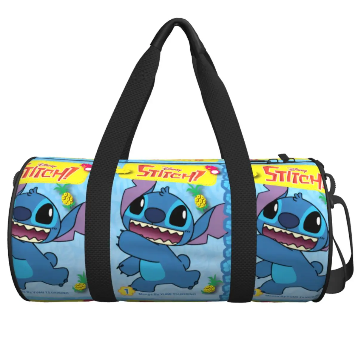 

Stitch Cartoon Sports Bags Ctue Travel Training Gym Bag Gym Accessories Graphic Handbags Men's Custom Weekend Fitness Bag