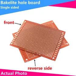 범용 회로 프로토보드, PCB 프로토타입 보드, DIY 매트릭스 단일 행 연속 홀 S, 5x7, 7x9, 9x15, 10x15, 12x18, 15x18 cm, 10 개