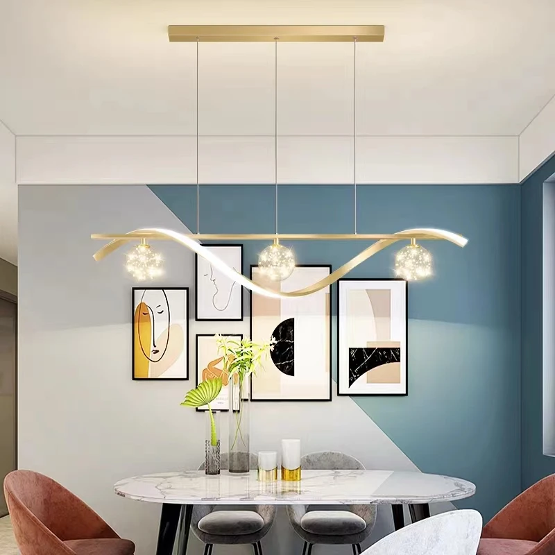 Plafonnier LED intelligent au design moderne, éclairage d'intérieur, luminaire décoratif de plafond, idéal pour une table à manger ou une cuisine