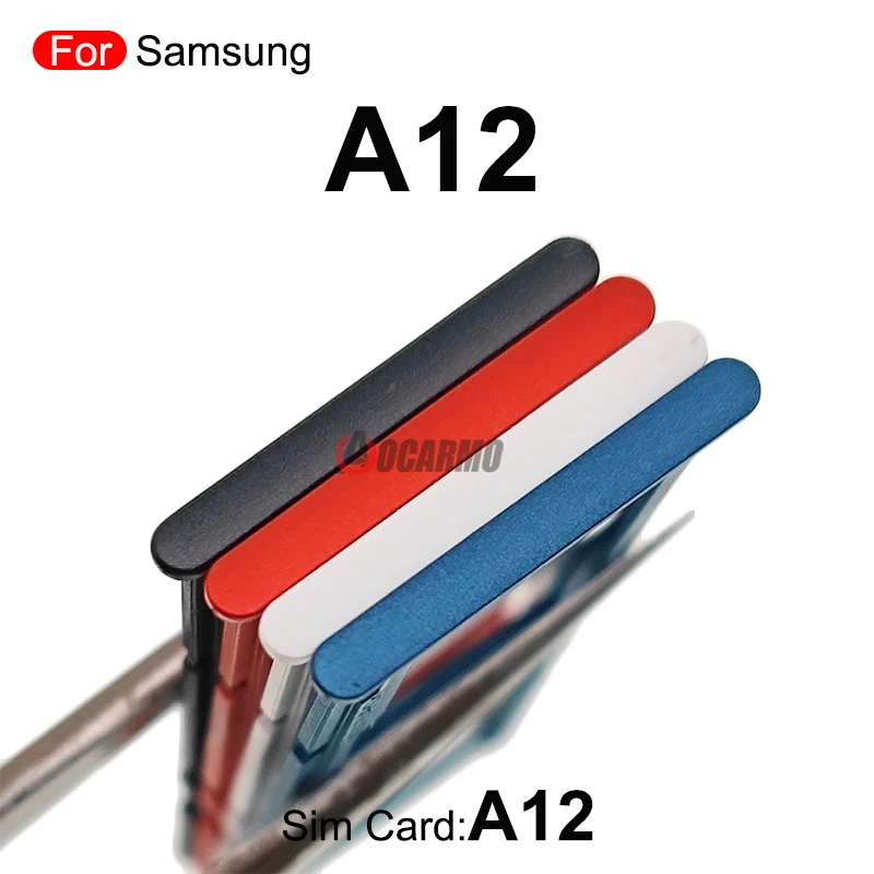 Sim Tray Card MicroSD Holder Nano Slot Replacement Part For Samsung Galaxy A12 A125F A22 5G A226 A226B