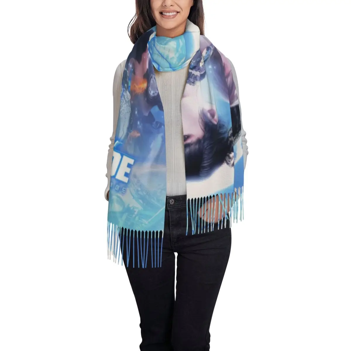 Personalized Printed Korean Action Adventure Game Stellar Blade Cartoon Scarf Men Women Winter Warm Scarves Shawl Wrap