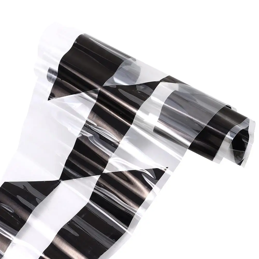 Black Racing Checkered Flag Side Stripe Decals 25*200cm Vinyl Material Decoration Racing Accessories Self-Adhesive