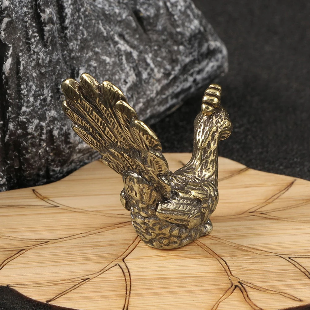 

Exquisite Brass Peacock Vintage Craftsmanship Desktop Ornament For Home Office Art Sculptureindoor Table