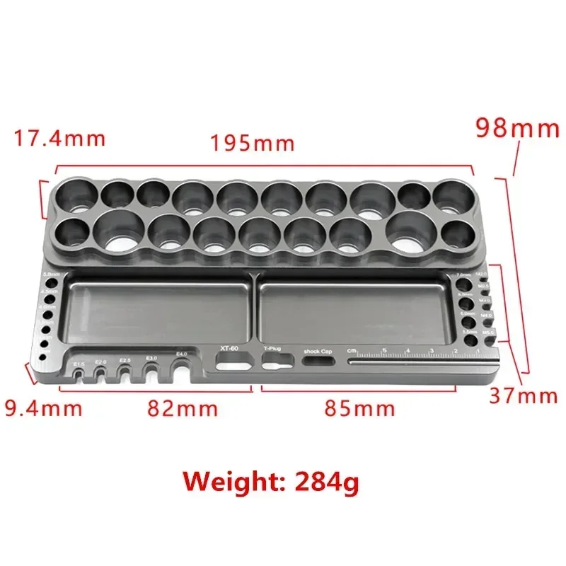 Screwdriver Repair Tool Shelf Hex Screwdriver Kit Holder Tool Rack Storage 18 Holes Bracket Key Wrench for All RC Cars