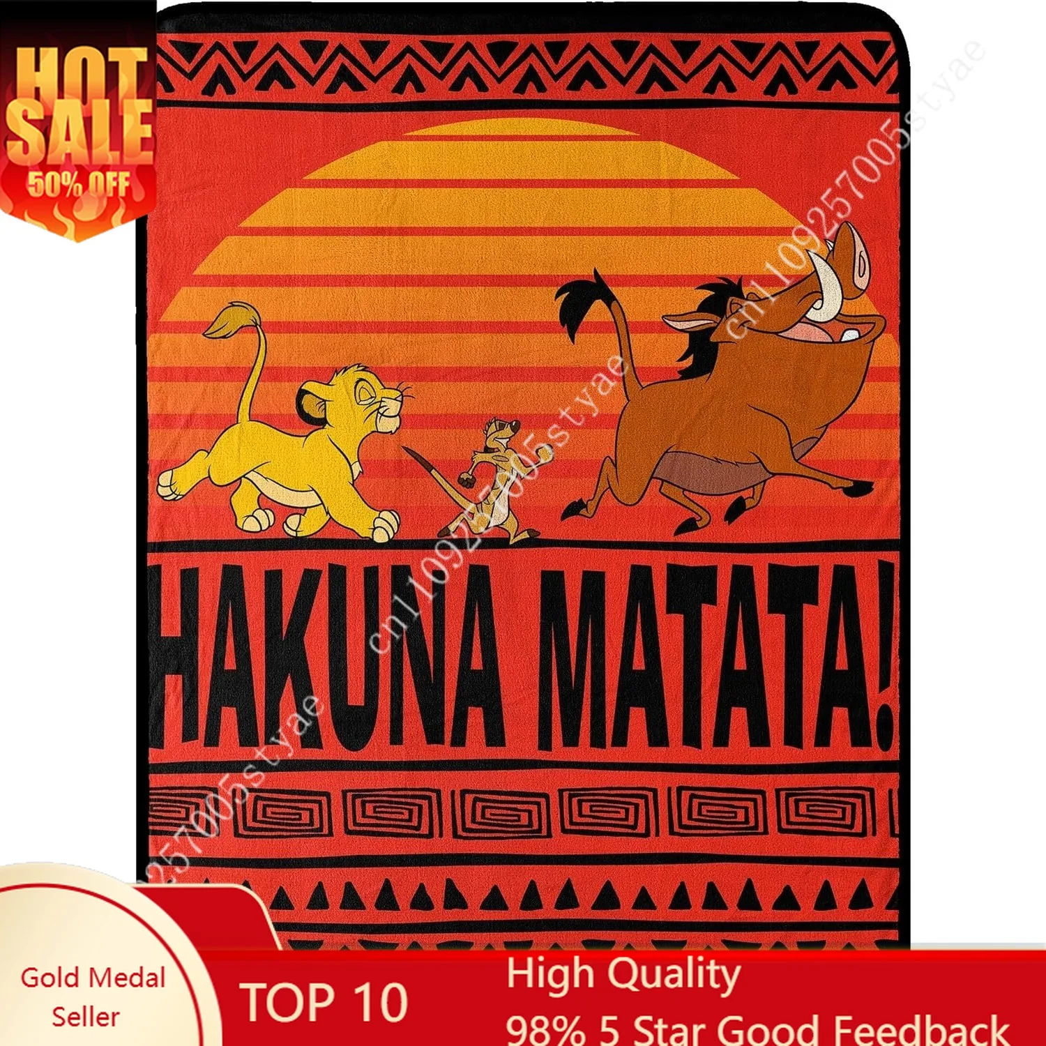 

Lion King Blankets Disney Cartoon Plush Blanket Soft Indoor Decoration Adult Child Holiday Party Gifts Warm Custom Quilt