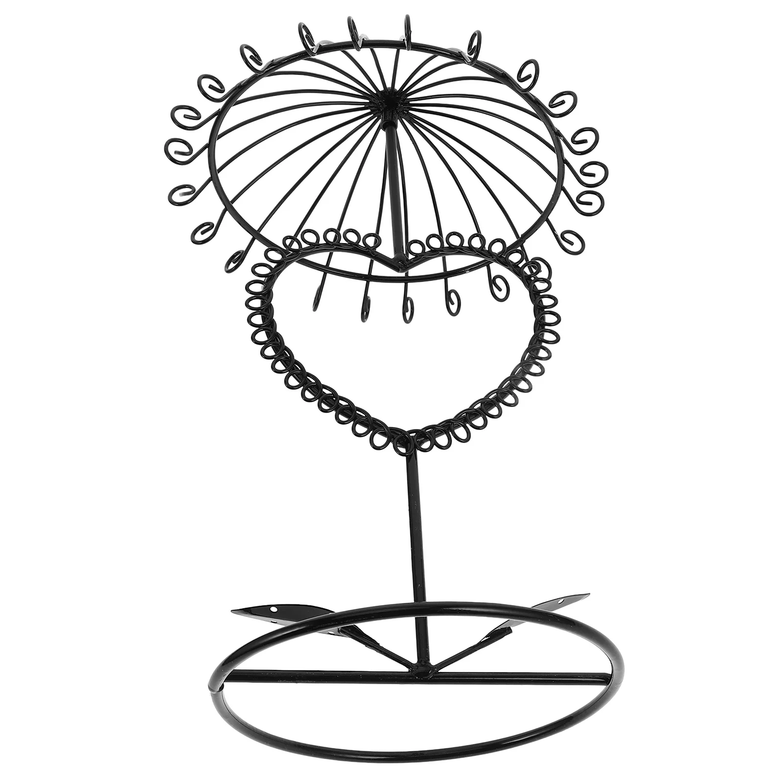 

Iron Jewelry Organizer Stand Innovative Necklace Holder Display Earring Organizer Hanging Jewelry Rack Necklace Stand Display