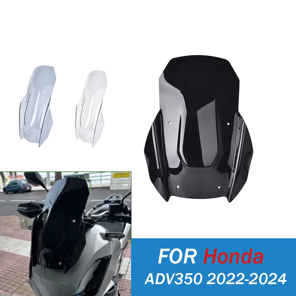 

Motorcycle Sport Touring Windshield Windscreen For Honda ADV 350 2022-2024 ADV 350 Model Wind Deflector Shield Screen Accessorie