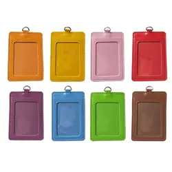 PU Work Card Holder Name Badge Holder Staff ID Holders Cover Case Pass Bus ID Tag Card Sleeve Office Stationary School Supplies