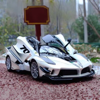 Bburago 1:32 Ferrari FXX K EVO Alloy Sports Car Model Diecasts Metal Racing Car Vehicles Model Simulation Sound Light Kids Gifts