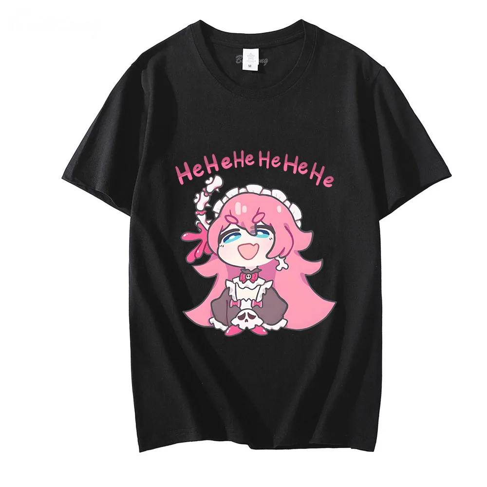 MiHoYo Honkai Impact 3rd Hot Game T-shirts MEN Meme Smiling Expression Emoticon T Shirts 100% Cotton Tshirts Kawaii/Cute Cartoon