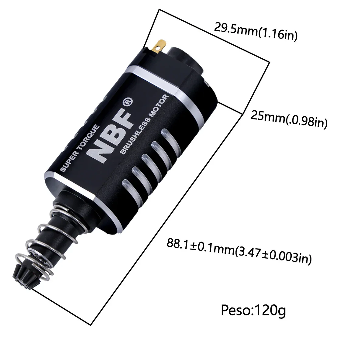 NIEUWE NBF 4.0 Groothandel AEG Borstelloze Airsoft Motor Mosfet Airsoft Versnellingsbak V2 Onderdelen Combo Rc CNC DC BLDC Motor Speelgoed Accessoires