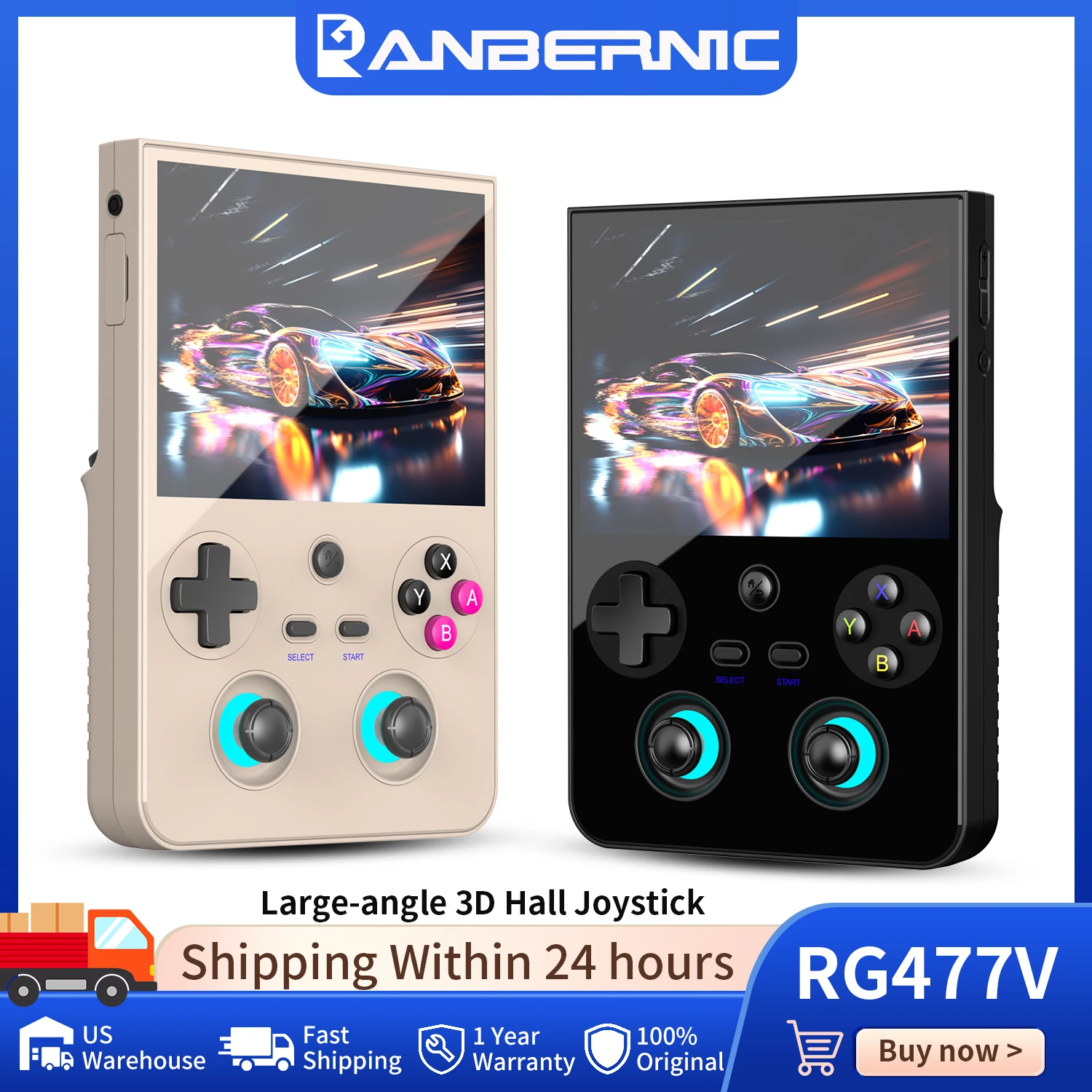 Party Games Android - Anbernic RG477V Retro-Handheld-Spielkonsole mit 4,7