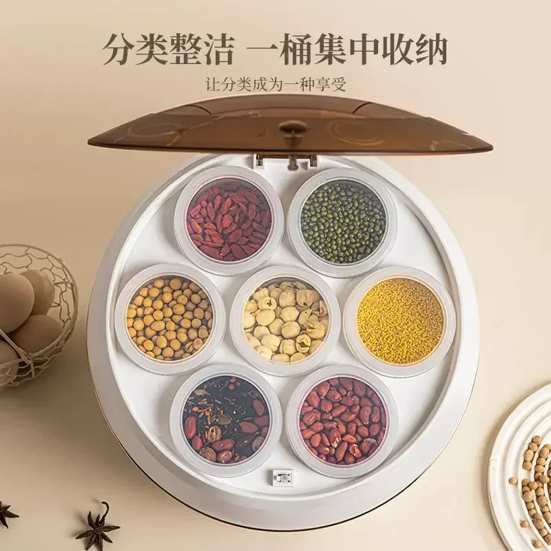 2024 New Type Grain Storage Box Multi Functional Grain Storage Barrel Large Capacity Household Rice Barrel Sealed Moisture Proof