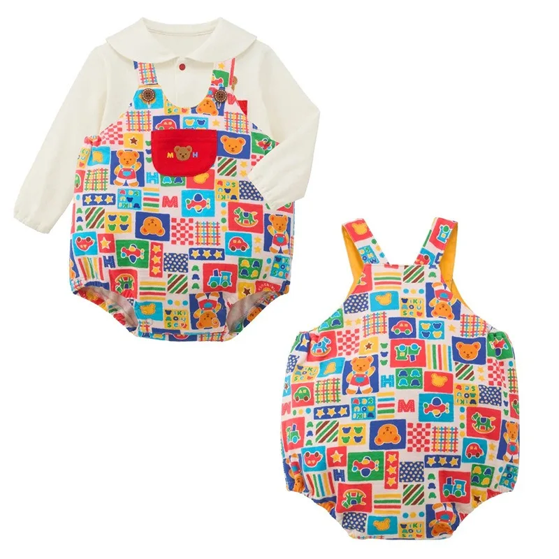ropa-de-verano-para-ninos-peleles-para-bebes-bodies-con-estampado-de-oso-de-dibujos-animados-pantalones-con-estampado-completo-overoles-japoneses-para-bebes-lindos-peleles-con-tirantes